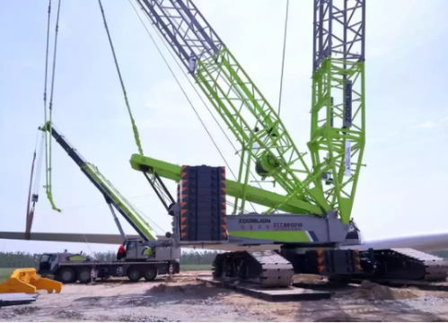 三一scc6500a vs 中聯重科zcc8800w 誰刷新了風電吊裝市場新高度