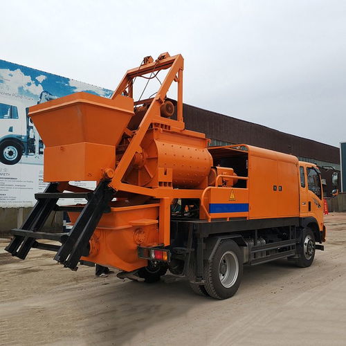 水泥砂漿攪拌泵送一體操作方便 地泵新型沙石攪拌泵車